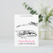 Eye Sketch Mascara Lash Extension Briefkaart (Staand voorkant)