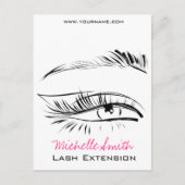 Eye Sketch Mascara Lash Extension Briefkaart (Voorkant)