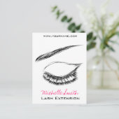 Eye Sketch Mascara Lash Extension Briefkaart (Staand voorkant)
