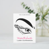 Eye Sketch Mascara Lash Extension Briefkaart (Staand voorkant)