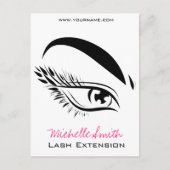 Eye Sketch Mascara Lash Extension Briefkaart (Voorkant)
