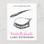 Eye Sketch Mascara Lash Extension Flyer (Voorkant)