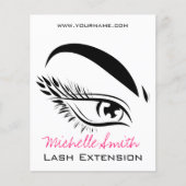 Eye Sketch Mascara Lash Extension Flyer (Voorkant)