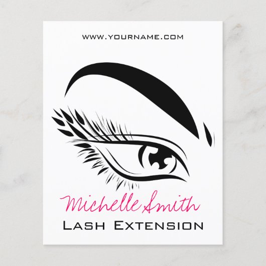 Eye Sketch Mascara Lash Extension Flyer (Voorkant)