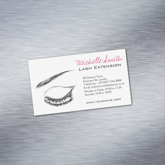 Eye Sketch Mascara Lash Extension Magnetisch Visitekaartje (Voorbeeld)