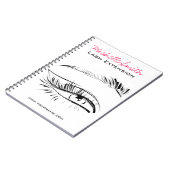Eye Sketch Mascara Lash Extension Notitieboek (Linkerzijde)