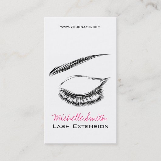 Eye Sketch Mascara Lash Extension Visitekaartje (Voorkant)