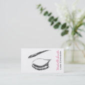 Eye Sketch Mascara Lash Extension Visitekaartje (Staand voorkant)
