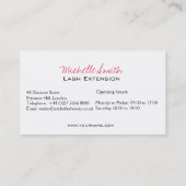 Eye Sketch Mascara Lash Extension Visitekaartje (Achterkant)