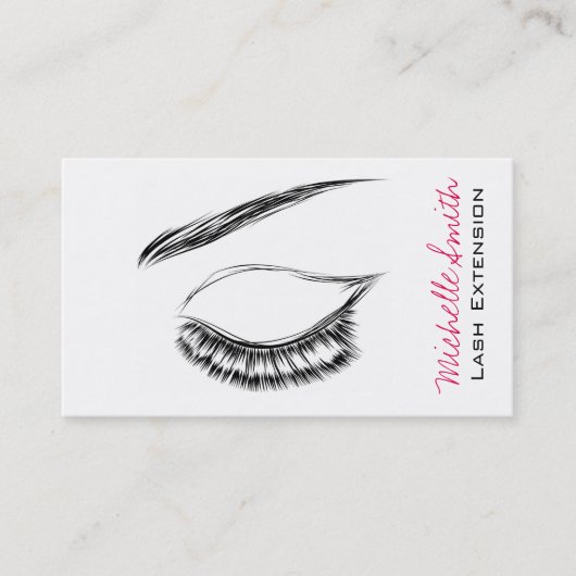 Eye Sketch Mascara Lash Extension Visitekaartje (Voorkant)