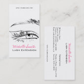 Eye Sketch Mascara Lash Extension Visitekaartje (Voorkant / Achterkant)
