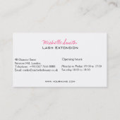 Eye Sketch Mascara Lash Extension Visitekaartje (Achterkant)