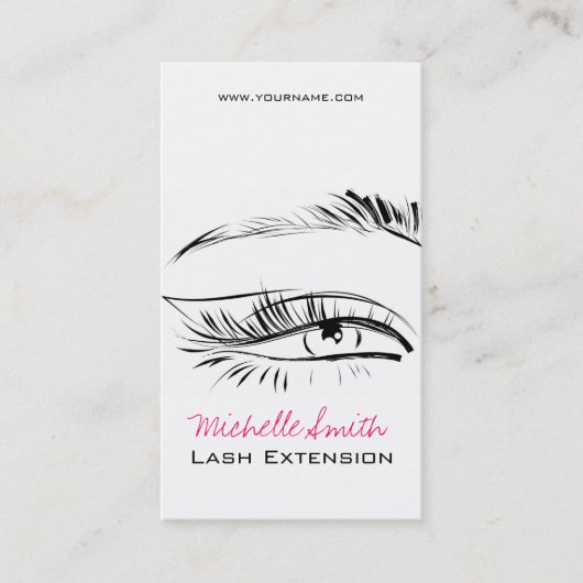 Eye Sketch Mascara Lash Extension Visitekaartje (Voorkant)
