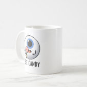 Eye Snoep Funny Eyeball Pun Koffiemok (Voorkant links)