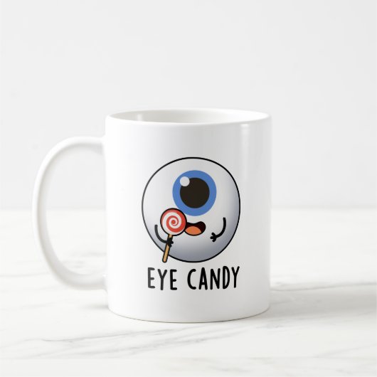 Eye Snoep Funny Eyeball Pun Koffiemok (Links)