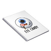 Eye Snoep Funny Eyeball Pun Notitieboek (Rechterzijde)