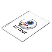 Eye Snoep Funny Eyeball Pun Notitieboek (Linkerzijde)