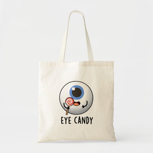 Eye Snoep Funny Eyeball Pun Tote Bag (Voorkant)