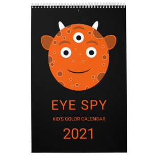 EYE SPY-kleurenmonsters Kalender