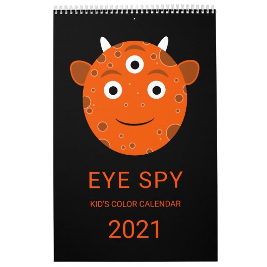 EYE SPY-kleurenmonsters Kalender (Hoes)