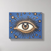 Eye Stars Moon Celestial Canvas Afdruk (Voorkant)