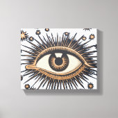 Eye Stars Moon Celestial Canvas Afdruk (Voorkant)