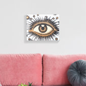 Eye Stars Moon Celestial Canvas Afdruk (Insitu (Woonkamer))