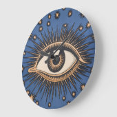 Eye Stars Moon Celestial Grote Klok (Hoek)