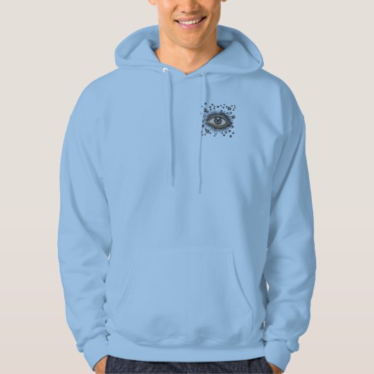 Eye Stars Moon Celestial Hoodie (Voorkant)