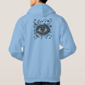 Eye Stars Moon Celestial Hoodie (Achterkant)