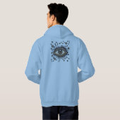 Eye Stars Moon Celestial Hoodie (Achterkant volledig)