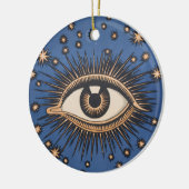 Eye Stars Moon Celestial Keramisch Ornament (Links)