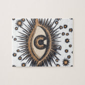 Eye Stars Moon Celestial Legpuzzel (Horizontaal)