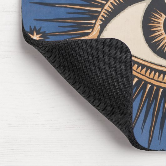 Eye Stars Moon Celestial Muismat (Hoek)