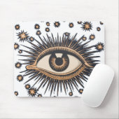 Eye Stars Moon Celestial Muismat (Met muis)