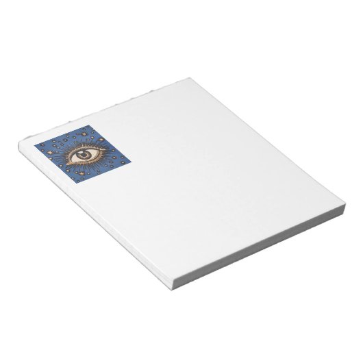 Eye Stars Moon Celestial Notitieblok (Schuin)