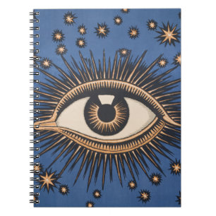 Eye Stars Moon Celestial Notitieboek