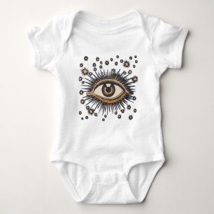 Eye Stars Moon Celestial Romper