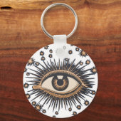 Eye Stars Moon Celestial Sleutelhanger (Voorkant)
