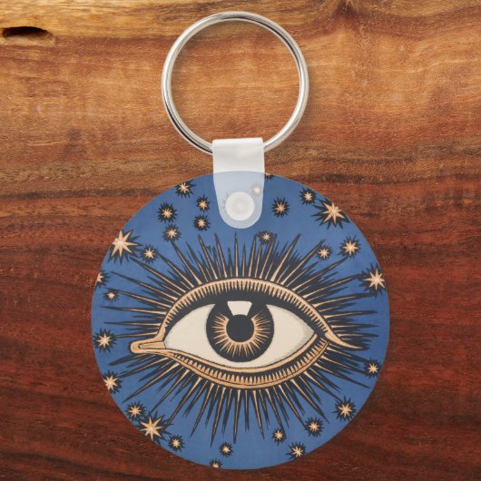 Eye Stars Moon Celestial Sleutelhanger (Voorkant)