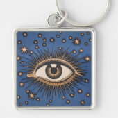 Eye Stars Moon Celestial Sleutelhanger (Voorkant)