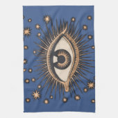 Eye Stars Moon Celestial Theedoek (Verticaal)