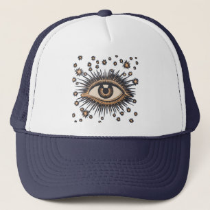Eye Stars Moon Celestial Trucker Pet