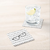 Eye Test Chart and Specs Fun Optician Kartonnen Onderzetters (Insitu)