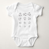 EYE TEST CHART ROMPER (Voorkant)