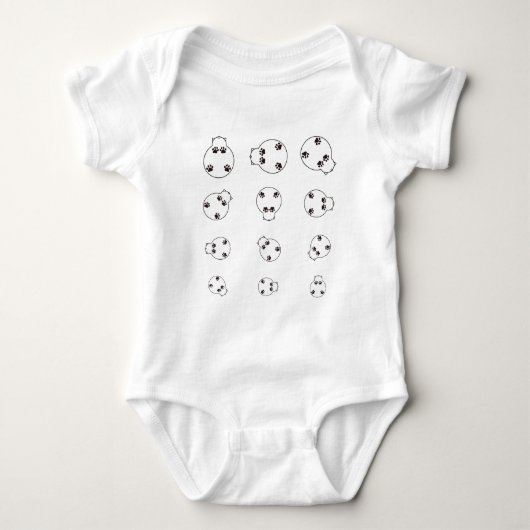 EYE TEST CHART ROMPER (Voorkant)