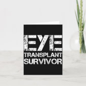 Eye Transplant Survivor For Transplant Awareness D Kaart (Voorkant)