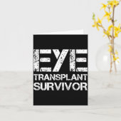 Eye Transplant Survivor For Transplant Awareness D Kaart (Gele Bloem)