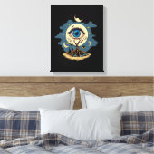 Eye Tree Moon Art Canvas Afdruk (Insitu (Slaapkamer))