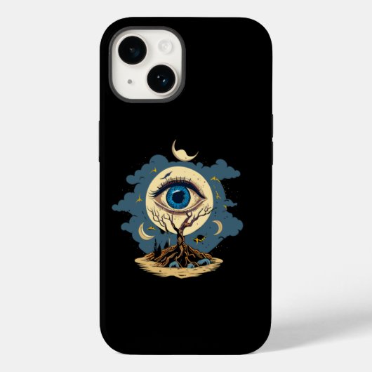 Eye Tree Moon Art Case-Mate iPhone Case (Achterkant)